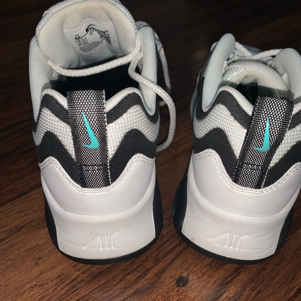 Nike White and Black Sneakers with Teal Accents air max react - Picture 2 of 4